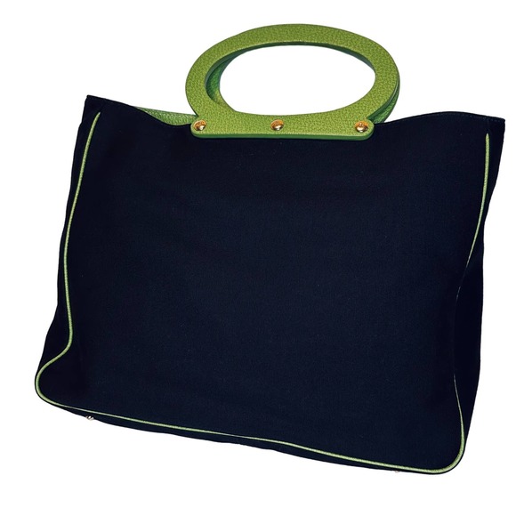 kate spade Handbags - Kate Spade - Easton Top Handled Green and Black Purse